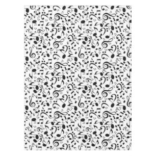Music pattern tablecloth