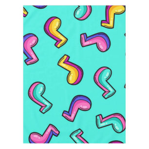 Music pattern tablecloth