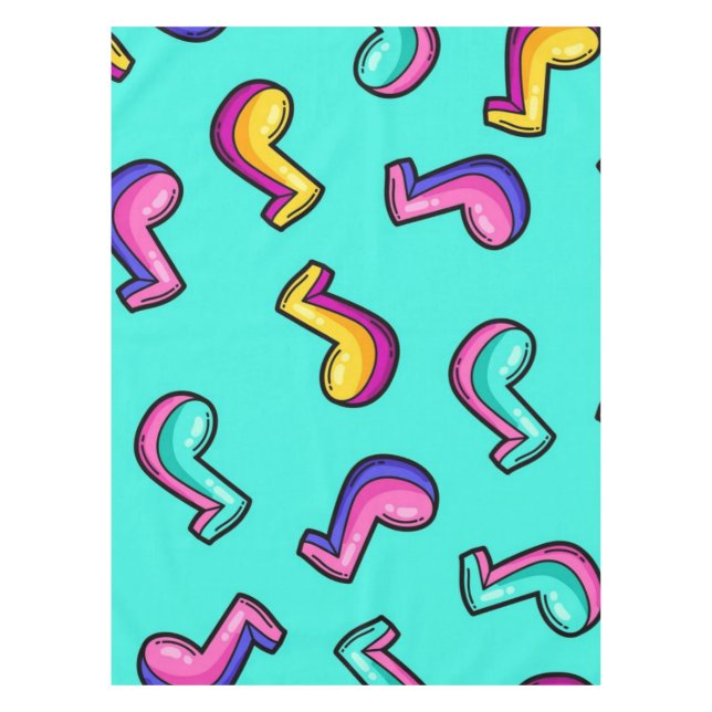 Music pattern tablecloth (Front)