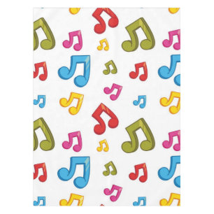 Music pattern tablecloth