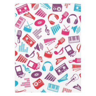 Music pattern tablecloth