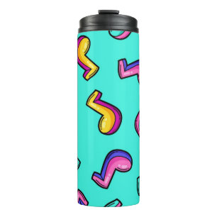 Music pattern thermal tumbler