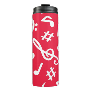 Music pattern thermal tumbler
