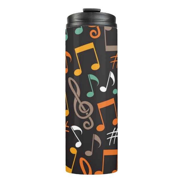 Music pattern thermal tumbler (Front)