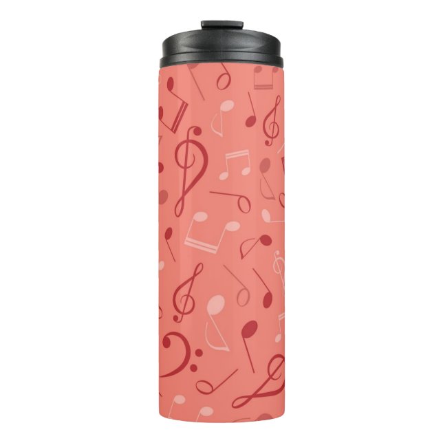 Music pattern thermal tumbler (Front)