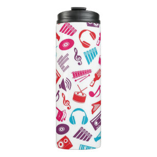 Music pattern thermal tumbler