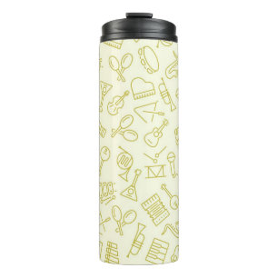 Music pattern thermal tumbler