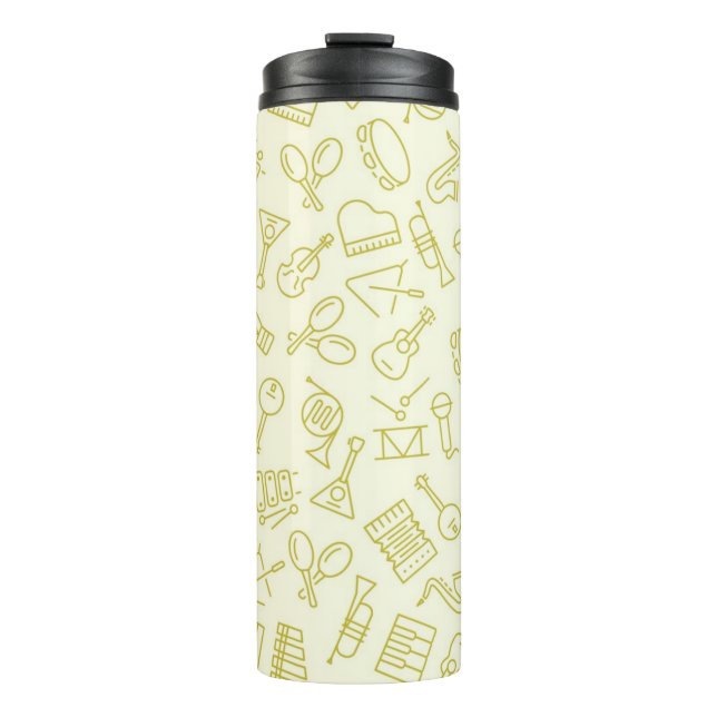 Music pattern thermal tumbler (Front)