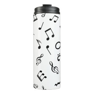 Music pattern thermal tumbler