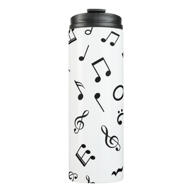 Music pattern thermal tumbler (Front)