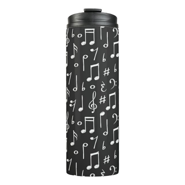 Music pattern thermal tumbler (Front)