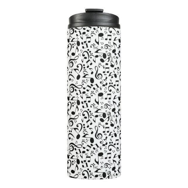 Music pattern thermal tumbler (Front)