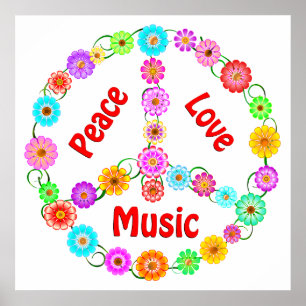 Music Peace Love Poster