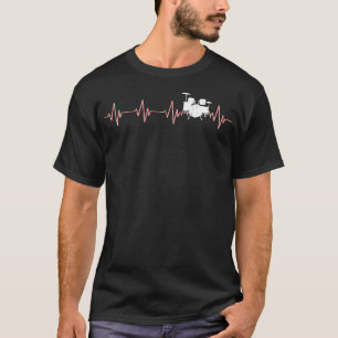 Music Percussion Drummer Musician Heartbeat Gift D T-Shirt