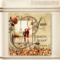 Music Photo Vintage Wedding Anniversary Magnet