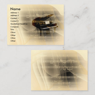 Music Piano Business Card