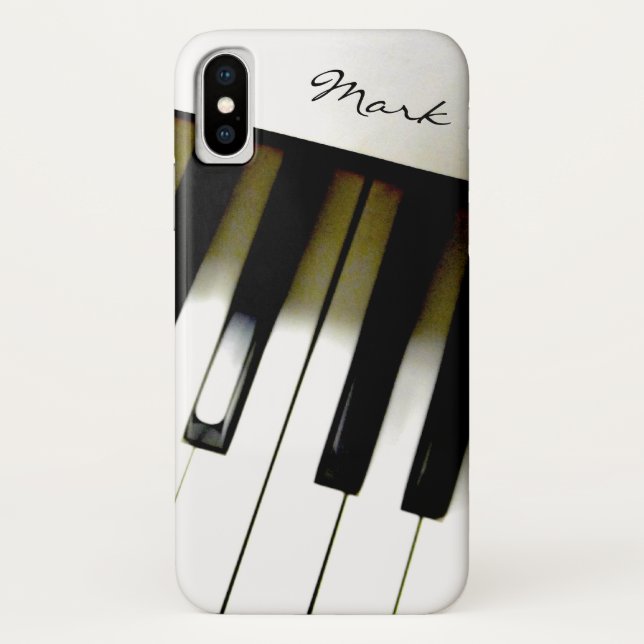 Music Piano Keyboard Personalized Case-Mate iPhone Case (Back)