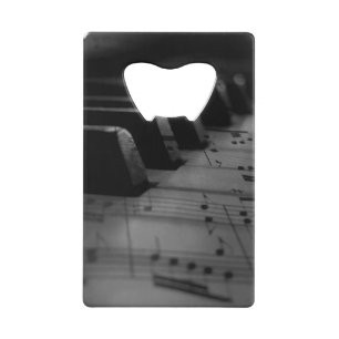 Music Piano Keys Credit Card Bottle Opener