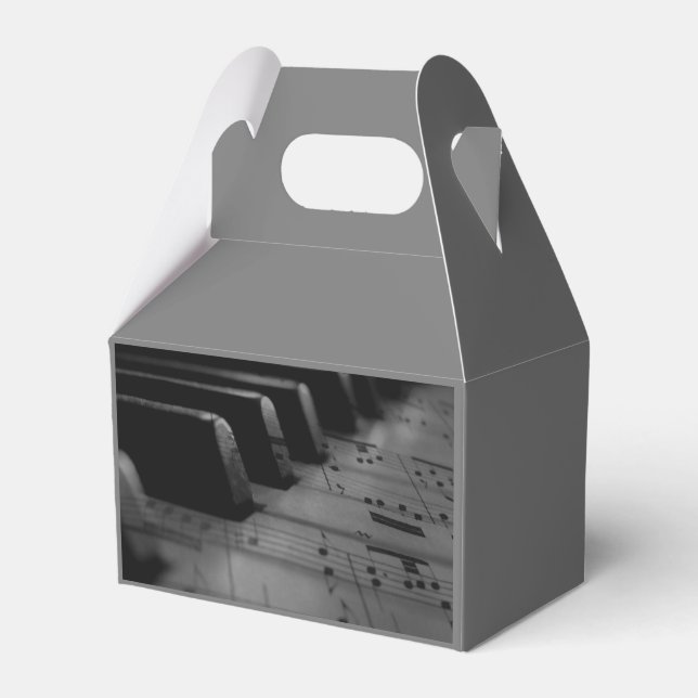  Music Piano Keys Favor Box (Front Side)