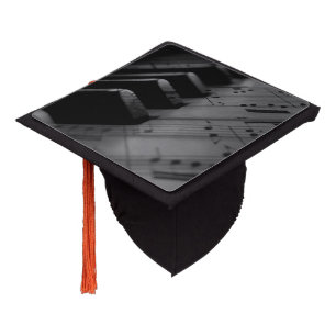  Music Piano Keys Graduation Cap Topper