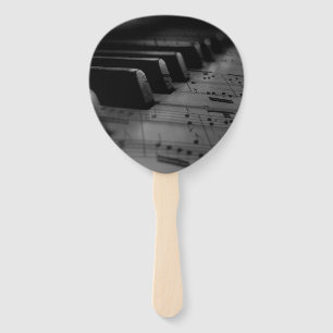 Music Piano Keys Hand Fan