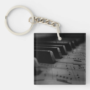 Music Piano Keys Keychain