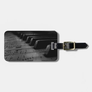 Music Piano Keys Luggage Tag