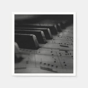  Music Piano Keys Napkin