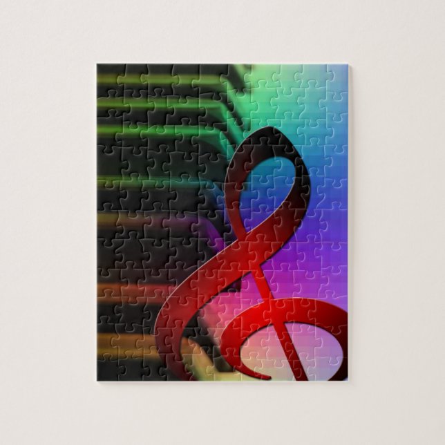 Music Piano Keys Notes Teacher Destiny Instruments Jigsaw Puzzle (Vertical)