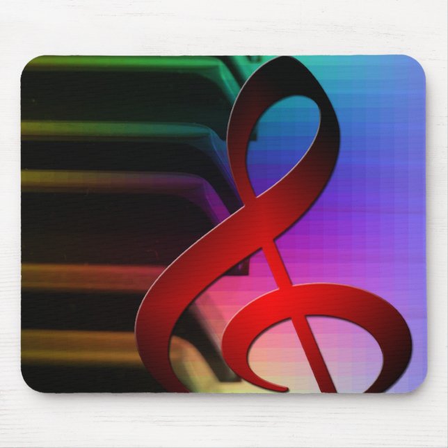 Music Piano Keys Notes Teacher Destiny Instruments Mouse Pad (Front)