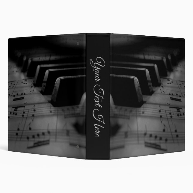  Music Piano Keys Personal  Binder (Background)
