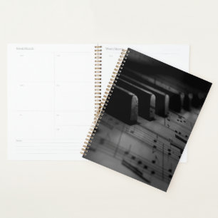  Music Piano Keys Planner