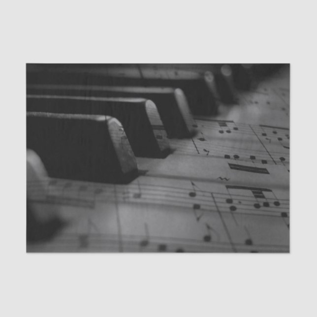  Music Piano Keys Tissue Paper (Front)