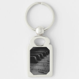 Music Piano Keys Tote Bag Keychain