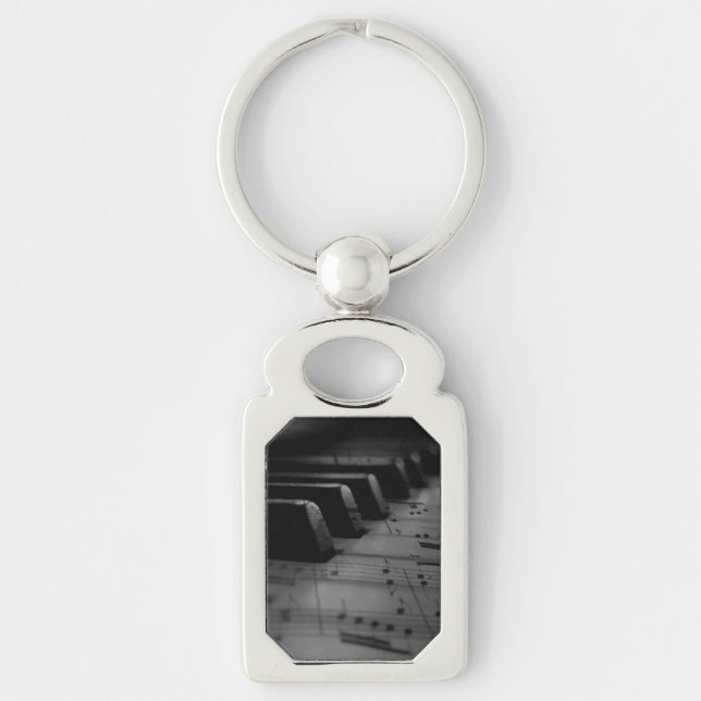  Music Piano Keys Tote Bag Keychain (Front)