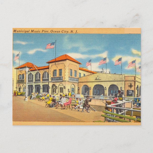 Music Pier, Ocean City, New Jersey Postcard (Front)