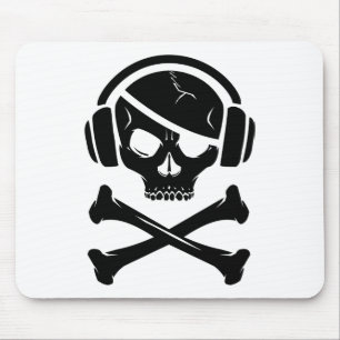 Music Pirate Piracy anti-riaa icon Mouse Pad