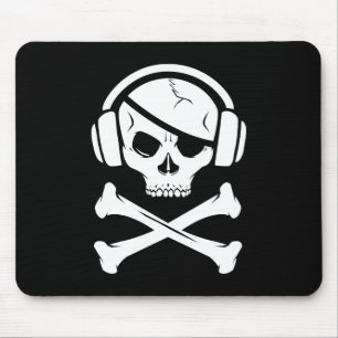 Music Pirate Piracy anti-riaa logo Mouse Pad