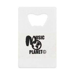 MUSIC PLANET CREDIT CARD BOTTLE OPENER
