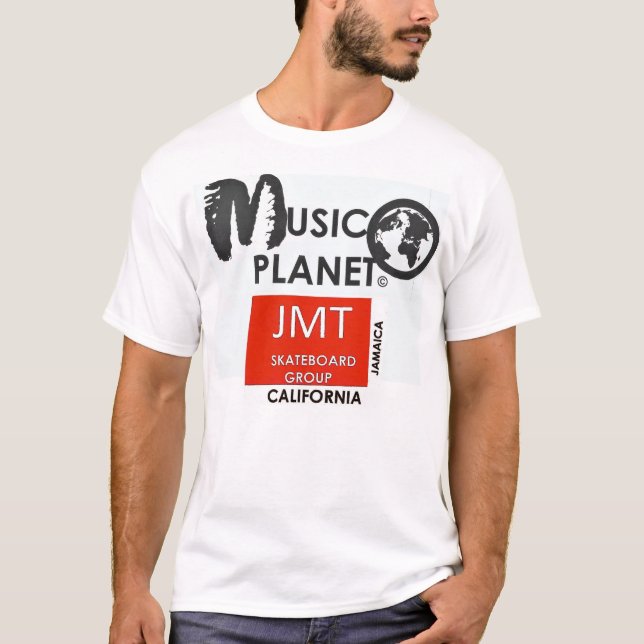 MUSIC PLANET /JMT T-Shirt de base pour hommes (Devant)
