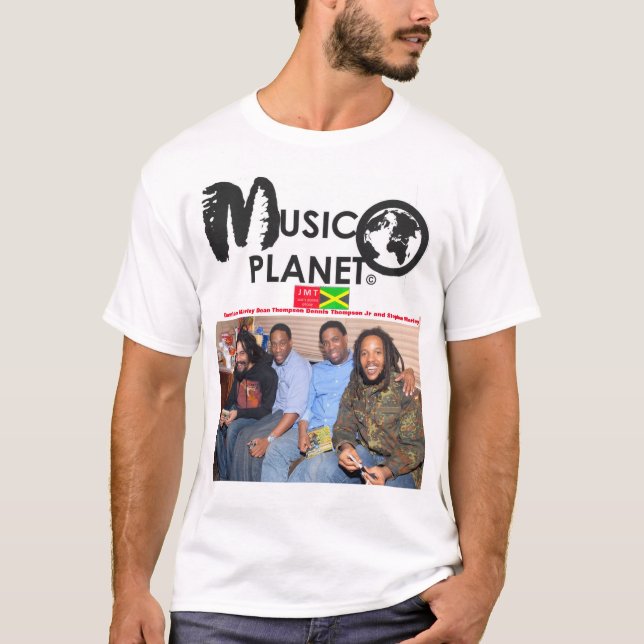 MUSIC PLANET Men's Basic T-Shirt (Front)