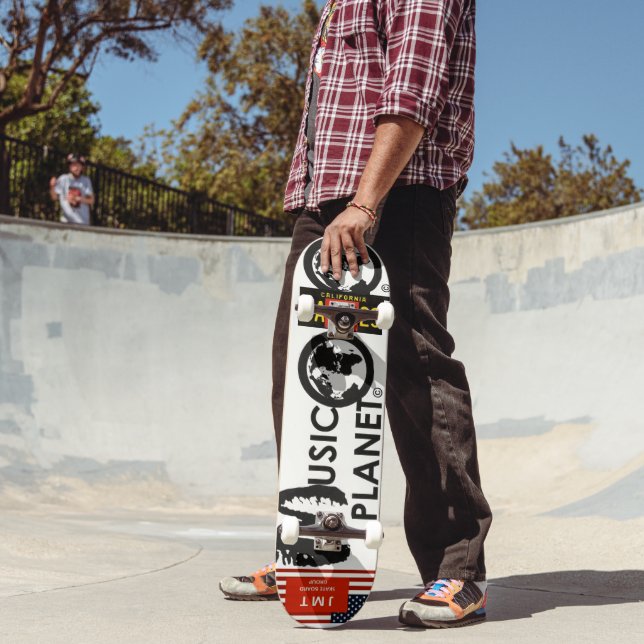 MUSIC PLANET Skateboard, 7¾" Deck Skateboard (Outdoor 2)