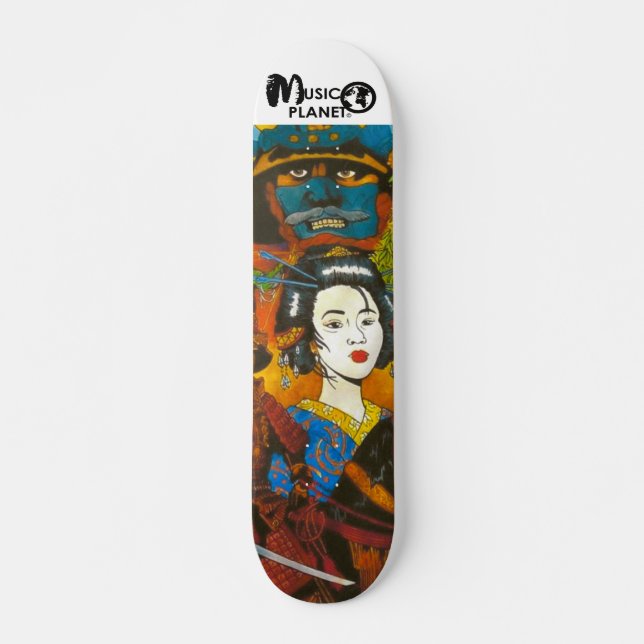MUSIC PLANET  Skateboard, 7¾" Deck Skateboard (Front)
