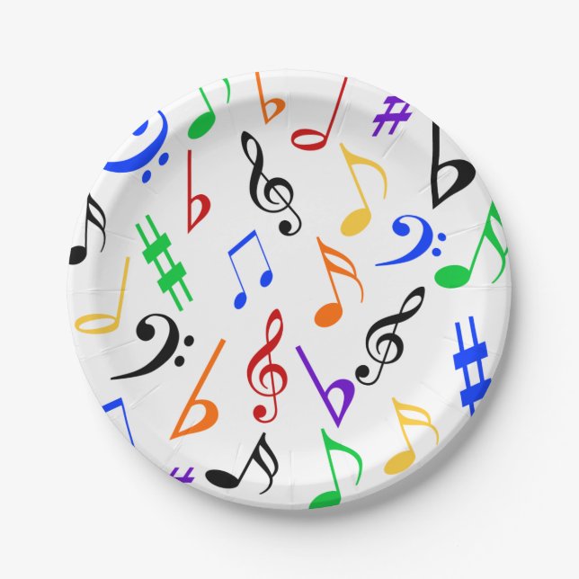 Music Plates - Colourful : 369 (Front)