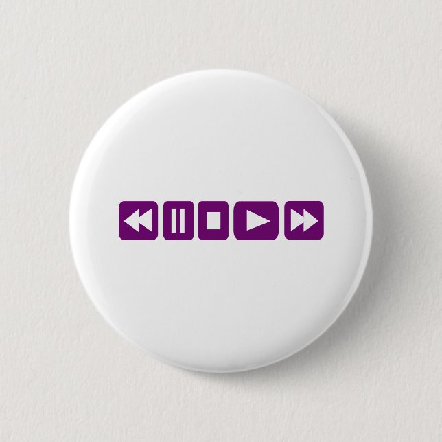 Music Player 2 Inch Round Button (Front)