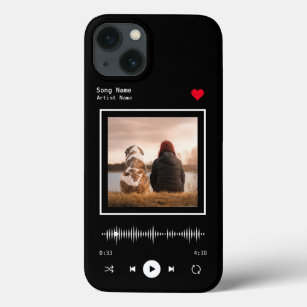 Music Player Artist and Song Personalized Photo iPhone 13 Case