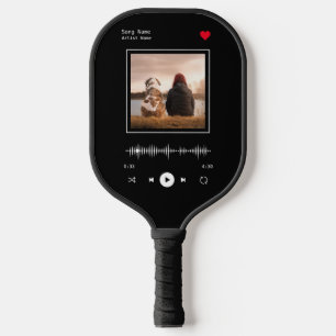 Music Player Artist and Song Personalized Photo Pickleball Paddle