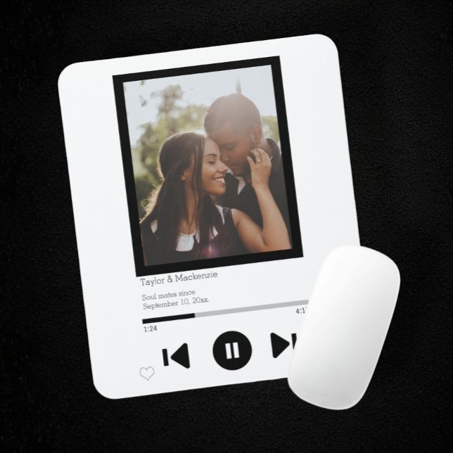 Music Player First Dance Photo Mouse Pad (Music Player First Dance Photo Mouse Pad from Ricaso  Add your own photo & text, unique gift idea)