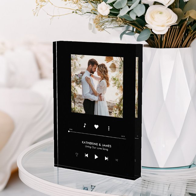 Music Player Photo Frame Personalized Block (Creator Uploaded)