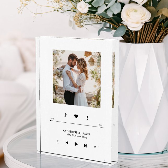 Music Player Photo Frame Personalized Block (Creator Uploaded)